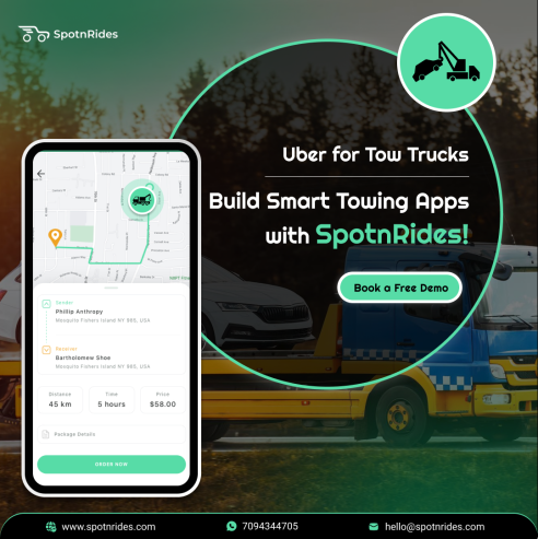 Application de dépannage similaire à Uber – SpotnRides